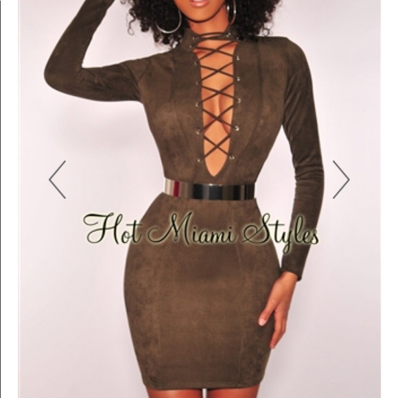 Hot Miami Styles Dresses & Skirts - Long sleeve Dress